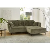 Jockenhöfer Gruppe Ecksofa Salo L-Form, B: 251 cm, im Retrolook mit Wellenfederung, mit Zierkissen