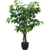 Kunstbaum Ficus benjamina, Creativ green, Höhe 100 cm, mit schönem Blattwerk