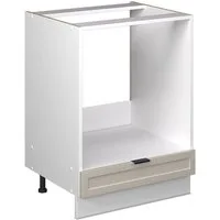 Vicco Herdumbauschrank Fame-Line, GrauBeige/Weiß, 60 cm ohne Arbeitsplatte (1-St)