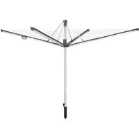Leifheit Wäschespinne Wäschespinne Linomatic 600 Plus (anthrazit), 60m Leinenlänge, Leinenautomatik, Höhenverstellung, Nachspanntechnik