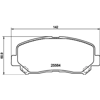 Hella Bremsbel?ge vorne Mazda Cx-5