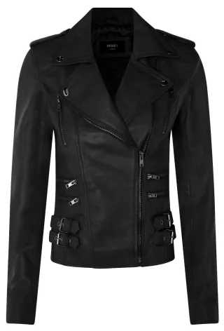 Damen Leder Brando Bikerjacke-Loddon