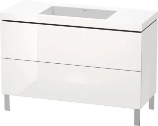 Duravit L-Cube c-bonded Set bodenstehend Weiß Hochglanz 1200x480x698 mm - LC6939N2222 LC6939N2222