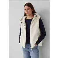 s.Oliver Outdoorjacke Outdoor-Weste Wendeweste mit Teddyfell
