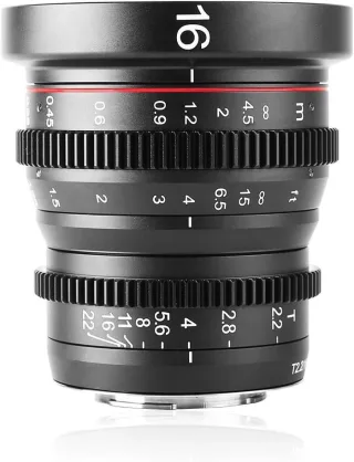 Meike 16mm T2.2 Cinema [für Micro-Four-Thirds] schwarz