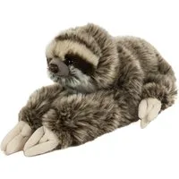 Teddys Rothenburg Kuscheltier Faultier Emil braun 30 cm liegend mit Klettverschluß Stofftier (Plüschtier, Plüschfaultier, Stofffaultier)