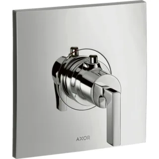 hansgrohe Axor Citterio Highflow Fertigmontageset 39711000 Unterputz-Thermostat, mit Hebelgriff, chrom