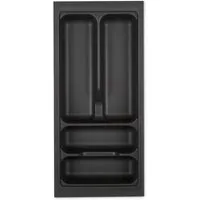SO-TECH® Besteckeinsatz ORGA-BOX VIII Besteckeinsatz Lavagrau perlstruktur, 211 x 480 mm im 30er Schrank