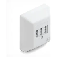 deleyCON deleyCON Telefondose TAE NF/F Aufputzdose NFF 2x Telefon + 1x Netzwerk-Adapter