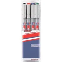 edding Folienstift e-151 F, (4-tlg), mit non-permanenter Tinte