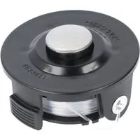 Makita Rasentrimmer-Ersatzspule Makita 4533598 Fadenkopf Tap&Go 195858-1 Spule mit transparentem Fade