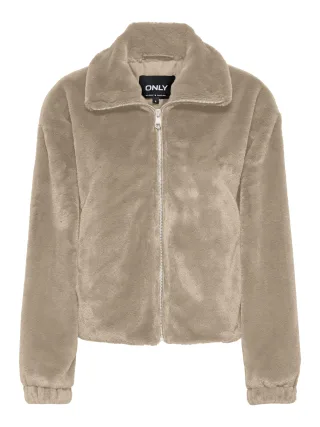 ONLY - ONLDANA SOL FAUX FUR JACKET CC OTW Silver Mink - Gr. - XL