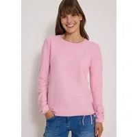 CECIL Strickpullover Elastiksaum und Tunnelzug