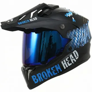 Broken Head Bavarian Patriot Enduro Helm Mit Visier &amp; Sonnenblende (Vorbestellung)