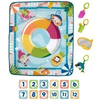 Fisher-Price® Spielmatte Plitsch-Platsch, Baby-Spieldecke mit Spielzeug, für Neugeborene