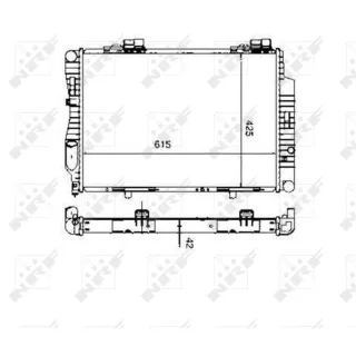 NRF Motork?hler gel?tet Mercedes C-Klasse W202 55333