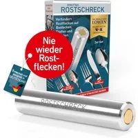 Rokitta's Rostschreck Geschirrspüleinsatz verhindert Rostflecken auf Geschirr & Besteck, nie wieder braune Flecken! Ohne Chemie - umweltfreundlich