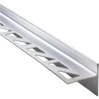 Dalsys Profil (Gefällekeil Dusche, Gefälleprofil 98cm, Höhe 10mm, Rechts Silber, 1-St), Duschprofil für begehbare Dusche, Edelstahl korrosionsbeständig