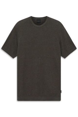 bugatti - Herren T-Shirt 1/2 Arm braun - Gr. - XL