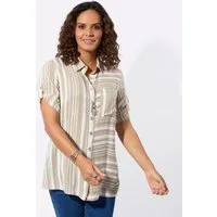 Witt Klassische Bluse Longbluse Kurzarm