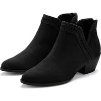 LASCANA Cowboy Stiefelette Cowboy Boots, Western Stiefelette, Ankleboots mit Ausschnitt VEGAN