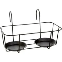 Dehner Blumenkastenhalter Blumentopfhalter Marlow, 34 x 20 x 24 cm, Metall