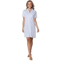 Pastunette Nachthemd Klassisches Damen Schlafshirt geknöpft (1-tlg) Baumwolle