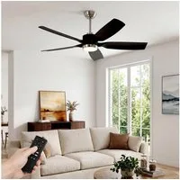 Tribesigns Deckenventilator mit LED-Licht 132 cm, Fernbedienung, dimmbar, leiser DC-Motor