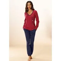Vivance Dreams by Lascana Pyjama (Set, 2 tlg) mit seitlichem Frontdruck