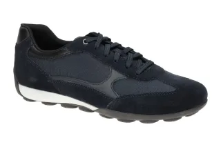 Geox U45GXC Snake 2.0 C Navy Herren Sneakers - Halbschuhe mit Zero Shock System