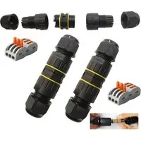 FELIXLEO Kabelverbinder-Sortiment Kabelverbinder IP68 Kabelmuffe Wasserdicht 2er Pack, 1-tlg.