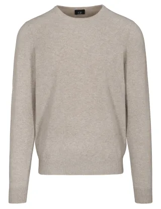 COMMANDER Finest Clothing - Rdh.-Pullover Basic, uni irish cream - Gr. - M
