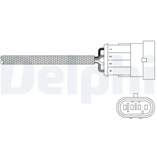 Delphi Lambdasonde Alfa Romeo Fiat Lancia ES20344-12B1