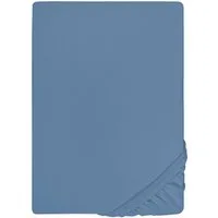 Biberna Spannbettlaken THEA Baumwoll-Jersey mit Elasthan, 160 g/m², Jersey-Elasthan, Gummizug: rundum, (1 Stück), Bettlaken für Matratzen bis 25 cm Höhe, pflegeleicht, bügelfrei