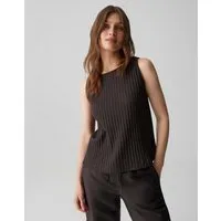 OPUS Shirttop Ipoma slit aus weichem Jersey mit Rippstruktur Seitenschlitze sorgen für angenehme Bewegungsfreiheit