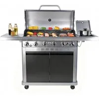 El Fuego Gasgrill Gasgrill "DETROIT" von El Fuego®, 6+1 Brenner inkl. LED-Drehregler