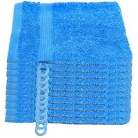 Julie Julsen Waschhandschuh 10-Waschhandschuh-Himmelblau-Waschhandschuh 15 x 21 cm, (10-St)