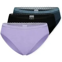 Schiesser Rioslip Modern Multipacks (3er Pack) Spitzenbänder, Baumwollmischung, Single Jersey