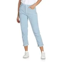 DENIMFY Chinohose Damen Hose DFYLisa Mom Fit Freizeithose mit Stretch