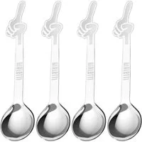 BIALETTI Espressolöffel Omino (4 Stück), 4-teilig, Edelstahl