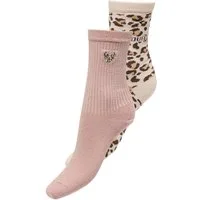 ONLY Freizeitsocken ONLOLIVIA LEO 2-PACK SOCK ACC NOOS (Packung, 2-Paar)