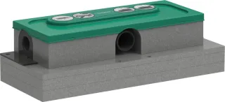 Hansgrohe uBox Universal GK für Duschrinnen Ablaufgehäuse für flache Installation, 01000180 01000180