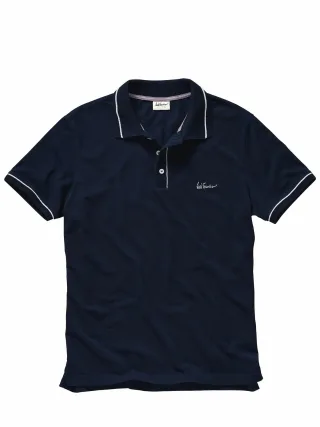 Luis Trenker Herren Poloshirt Luberneto Blau 100 % Baumwolle