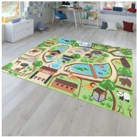 TT Home Teppich Kinderzimmer, Rechteckig, Höhe: 4 mm, Kinderzimmerteppich Teppich Junge Mädchen Kinderteppich Baby Rutschfes