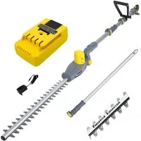 Fanztool Akku-Heckenschere Akku-Heckenschere mit extra Verlängerungsstange bis 5 m + 20V Akku, bis 4.5 m Arbeitshöhe