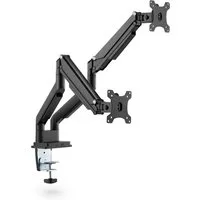 Ergolutions Monitor-Halterung Dual Gasdruck Monitorarm, (5 Jahre Garantie / Gegendruck einstellbar / Kabelkanal)