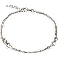 Firetti Fußkette Schmuck Geschenk Silber 925 Körperschmuck Ankerkette