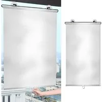 Verdunklungsrollo Sonnenschutz Rollo mit Saugnäpfen,Verdunklungsrollo ohne Bohren, Agger, Teleskopisch, Tragbar, Für Fenster & Auto