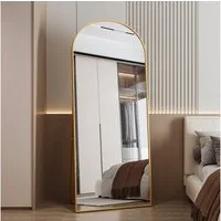 Furnishings Home Spiegel Groß Rahmen Rundbogen Ganzkörperspiegel Dekospiegel Garderobenspiegel (1-St), Dekorativer Runder Wandspiegel – Modern für Bad & Schlafzimmer