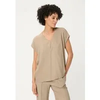 Olsen Hemdbluse Bluse mit V-Ausschnitt